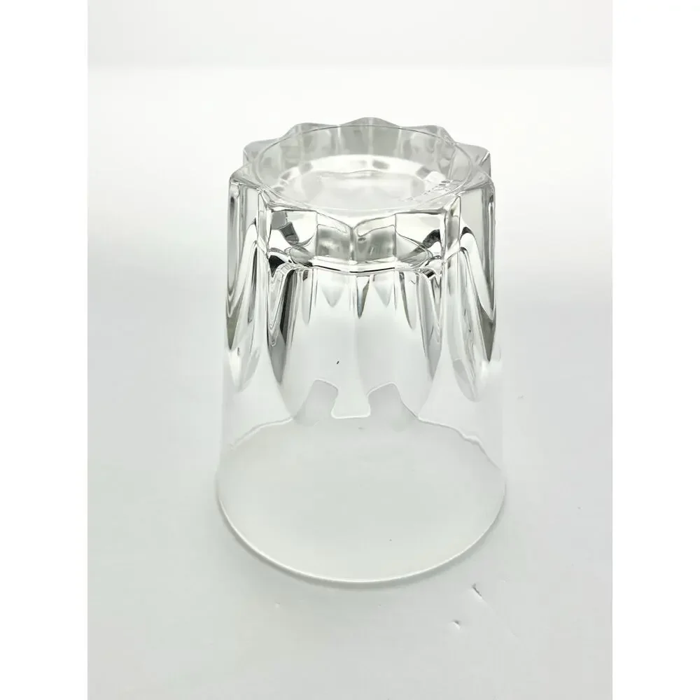 1980s Vintage Italian 3 Tumbler Old Fashioned Cocktail Glasses 4” 10oz Barware